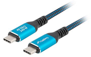 Lanberg USB4 USB Type-C kabel Sort Bla - Kabel - Digital/Daten - Kabel - Digital/Daten von LumaTech