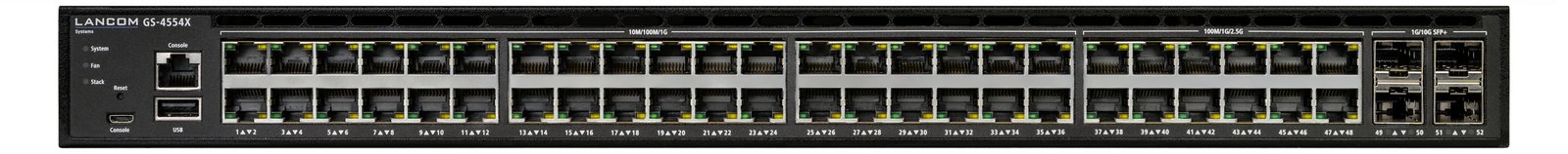 Lancom GS-4554X - Switch - L3 - managed - 36 x 10/100/1000 + 12 x 2.5GBase-T + 4 x 1 Gigabit / 10 Gigabit SFP+ +