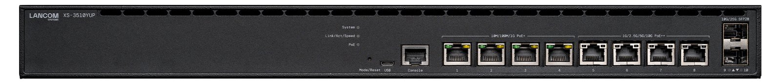 Lancom XS-3510YUP, Managed, L2/L3, 2.5G Ethernet (100/1000/2500), Power over Ethernet (PoE), Rack-Einbau, 1U