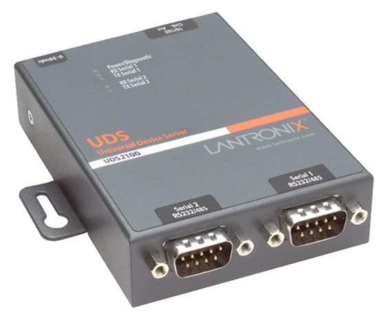 Lantronix Device Server UDS2100 Two Port Serial (RS232/ RS422/ RS485)