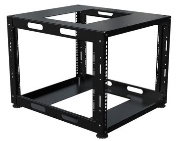 Lanview 19 D 08U Special Open Frame RAL 9005 Black von LumaTech