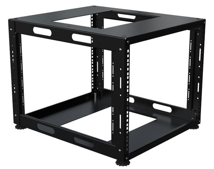 Lanview 19 D 08U Special Open Frame RAL 9005 Black