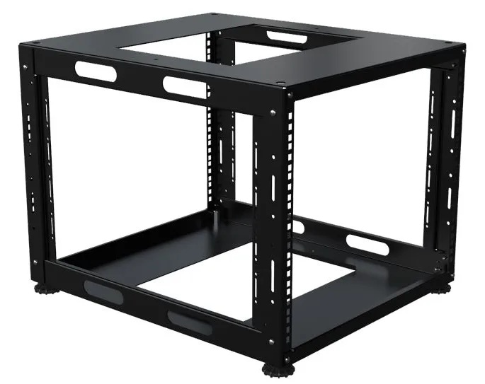 Lanview 19 D 08U Special Open Frame RAL 9005 Black, Ansicht 2