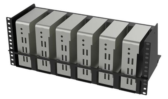 Lanview 19 Shelf for Mini PC rack mounting 6 PC´s CONSOLE - Rackbefestigung