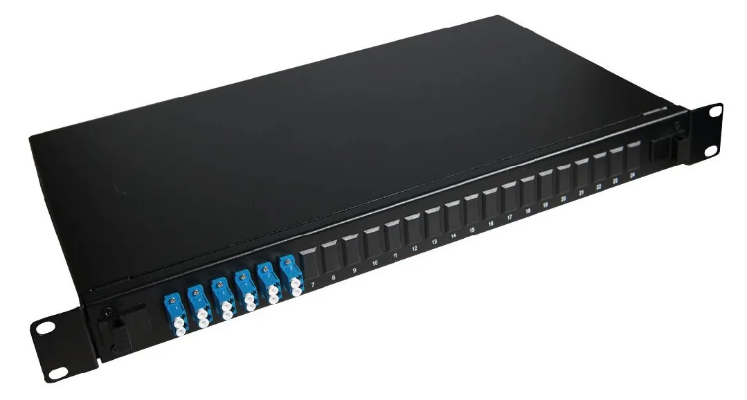 Lanview LVO233835 - 6 x LC - LC - Schwarz - Stahl - Rackeinbau - 1U, Ansicht 2