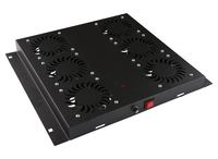 Lanview RAF125BL - Schwarz - 6 Lüfter - 840 m³/h - 1U - IP20 - Quadratisch von LumaTech