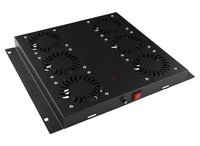 Lanview RAF125BL - Schwarz - 6 Lüfter - 840 m³/h - 1U - IP20 - Quadratisch