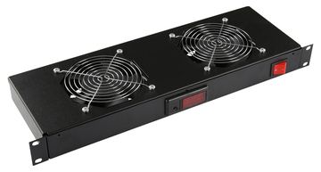 Lanview RAF300BL - Schwarz - 2 Lüfter - 280 m³/h - 1U - 19 - IP20 von LumaTech