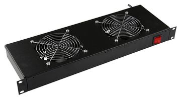 Lanview RAF310BL - Schwarz - Stahl - 2 Lüfter - 280 m³/h - 1U - 19 von LumaTech