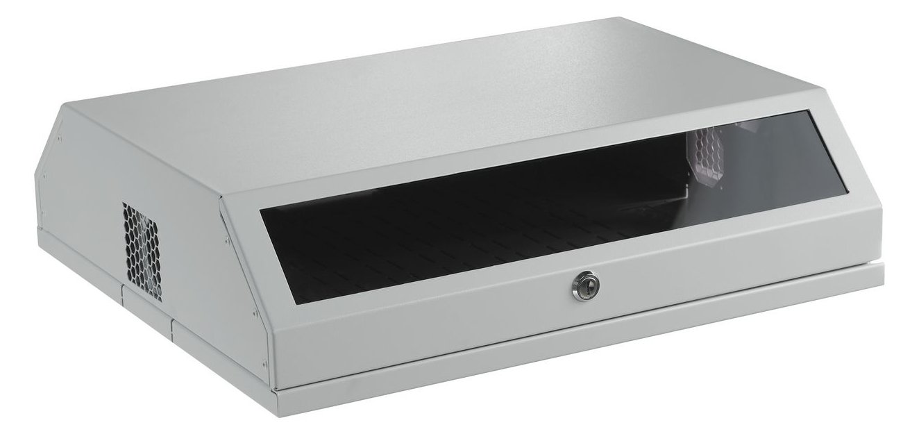 Lanview RWSLMWH - Wandmontiertes Regal - 8U - 8,34 kg - Weiß