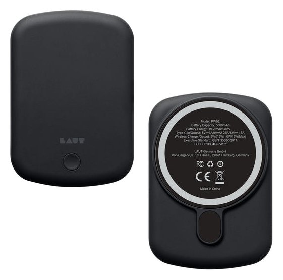 Laut International POWER CHARGE HANDY Black Powerbank comp. with MagSafe