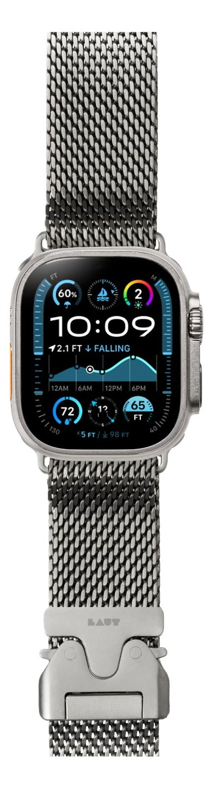 Laut International SATURN LOOP Titanium woven mesh band for Apple Watch