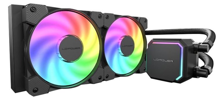 LC-Power CPU-Kuehler 250W 2x120mm f.Intel bis 1851 bis AMD5 schwarz - CPU-Kühler - AMD Sockel AM2