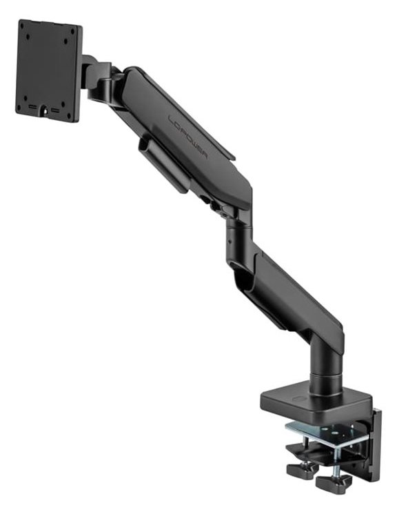 LC-Power LC-EQ-A49B - Befestigungskit (Monitorarm) - für Flachbildschirm bis zu 49 - Metall, Kunststoff - Schwarz