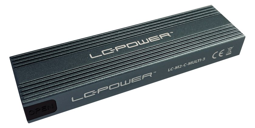 LC-Power LC-M2-C-MULTI-3 - Speichergehäuse - M.2 - M.2 Card (PCIe NVMe & SATA)