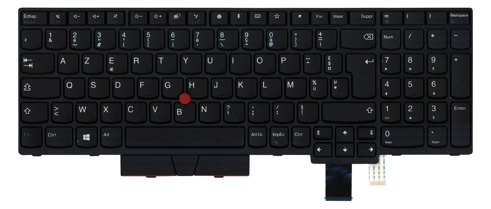 Lenovo 01HX150 - Tastatur - Lenovo - Thinkpad T580/P52s - TL: Französisch, AZERTY