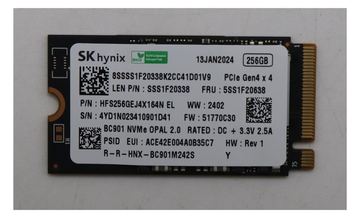 Lenovo 256GB M.2 2242 PCIe 4.0 SSD assembly von LumaTech
