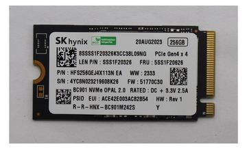 Lenovo 256GB M.2 2242 PCIe 4x4 SSD von LumaTech