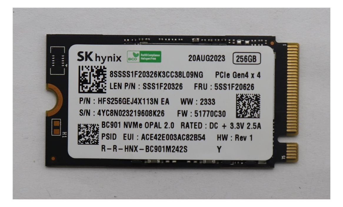 Lenovo 256GB M.2 2242 PCIe 4x4 SSD