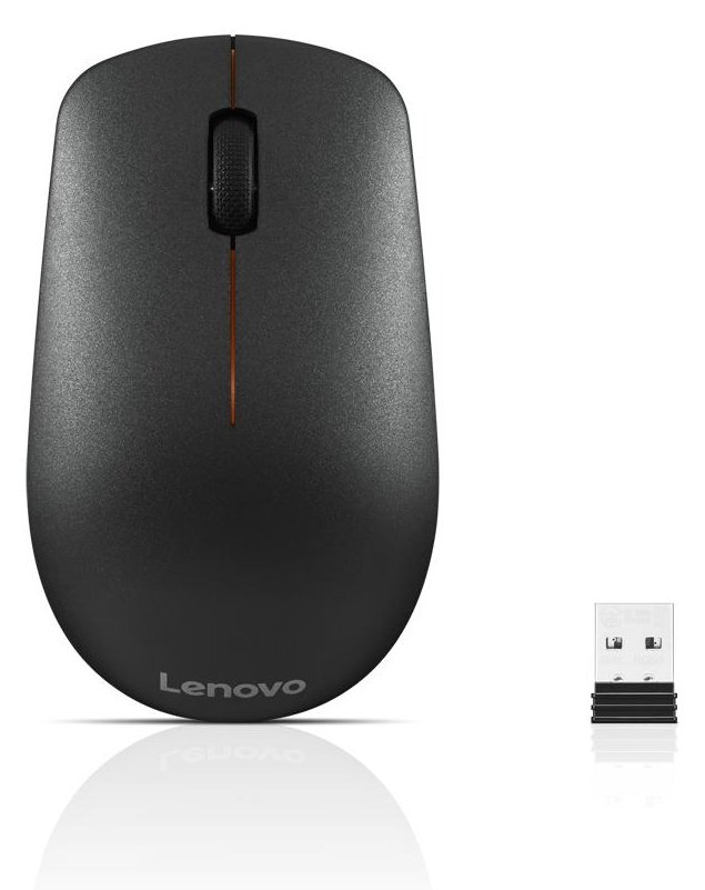 Lenovo 400 - Maus - rechts- und linkshändig - optisch - 3 Tasten - kabellos - 2.4 GHz - kabelloser Empfänger (USB)