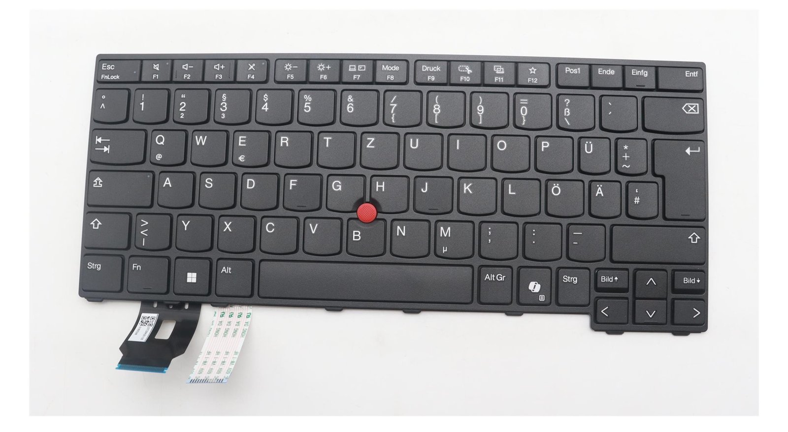Lenovo 5N21M38042 Tastatur schwarz/schwarz matt mit Backlight und - Tastatur - TL: Deutsch, QWERTZ