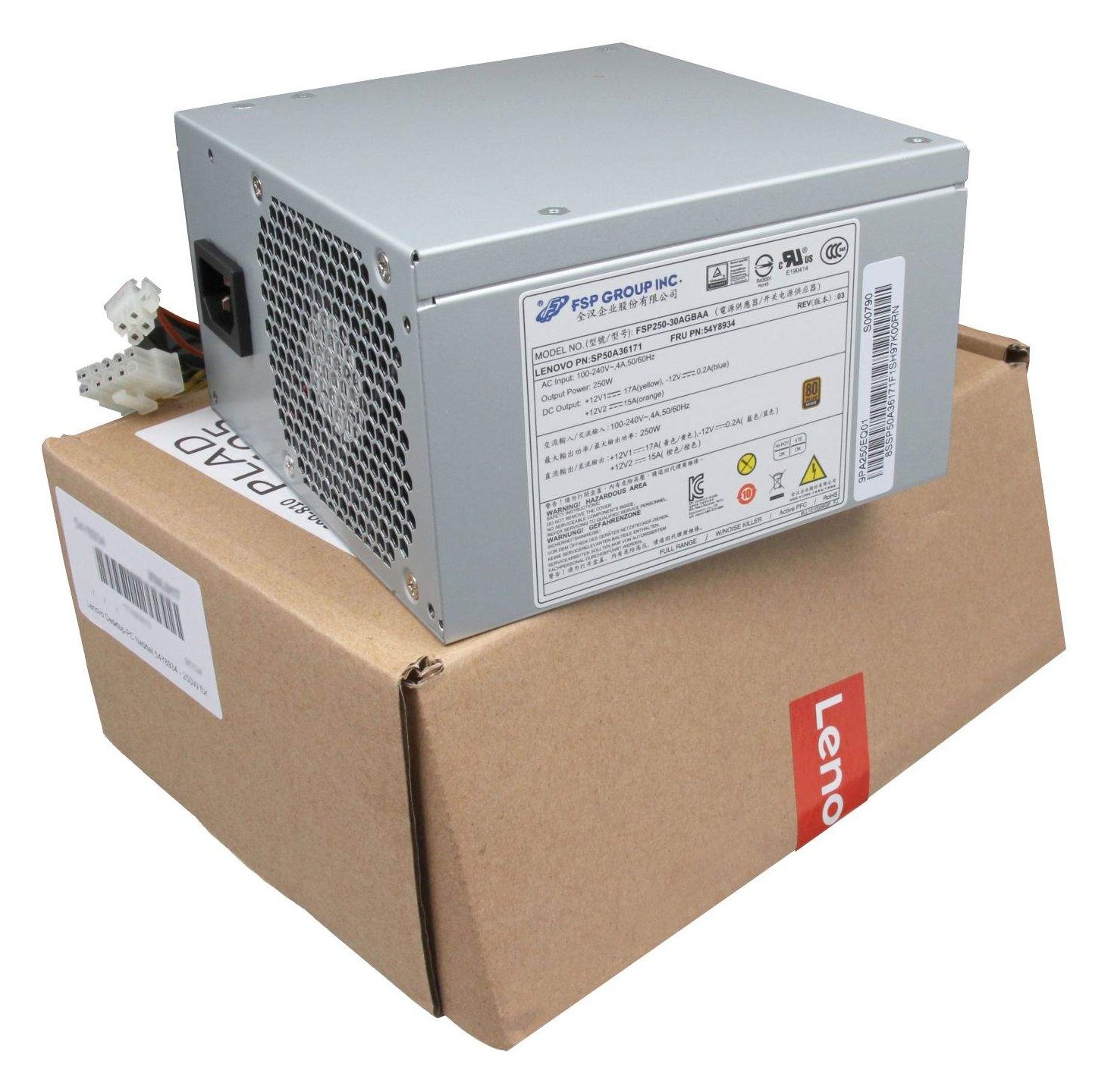 Lenovo 5P51D77051 Desktop PC power supply - PC/Server - 80 PLUS - PC-/Server Netzteil - 80 PLUS Bronze