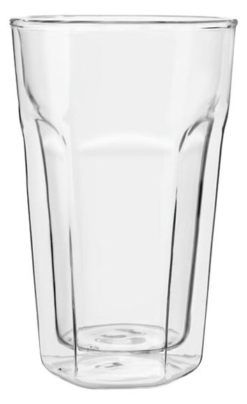 Zilverstad Leopold Vienna - Latte Macchiato-Glass - Grösse 8.6 cm diameter - Höhe 13.3 cm - 280 ml (Packung mit 2)