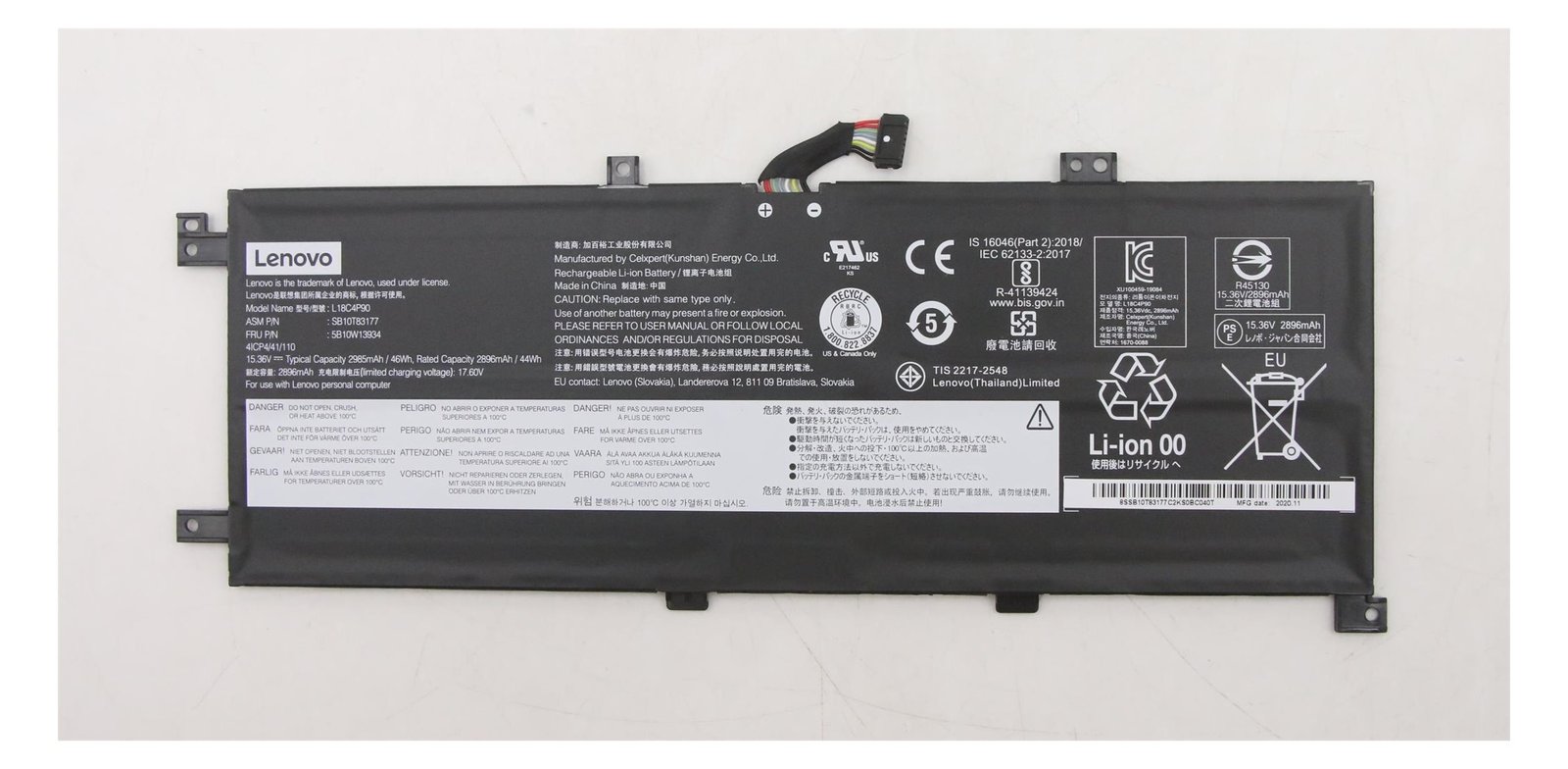 Lenovo Battery 4 Cell Internal 46Wh - Batterie - 2.985 mAh