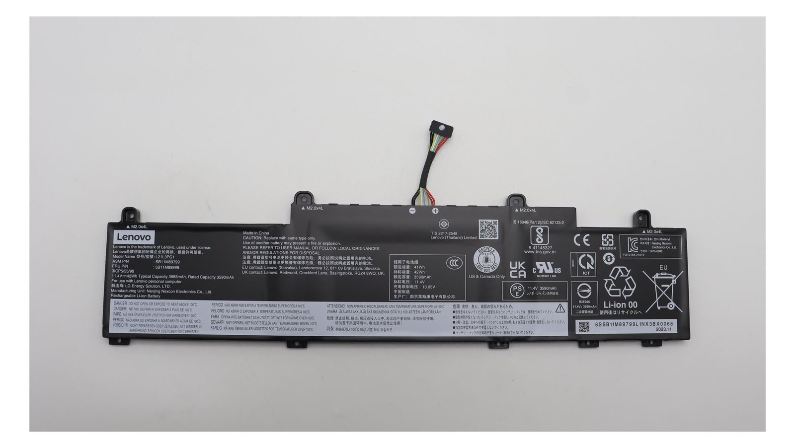 Lenovo battery Internal 3c 42Wh 5B11M89998 - Batterie - 3.735 mAh