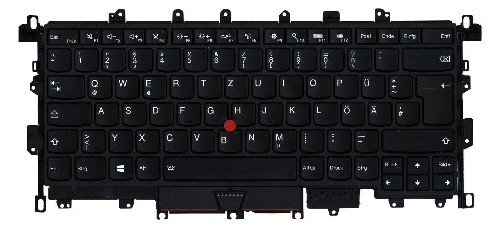Lenovo Chicony - Ersatztastatur Notebook - mit Trackpoint - hinterleuchtet - QWERTZ - Deutsch - Frau