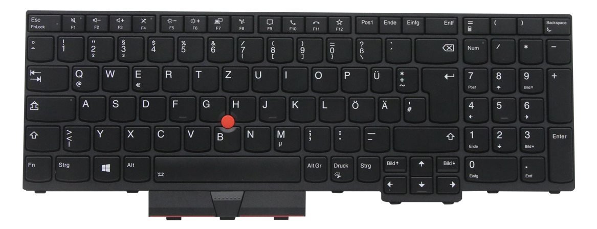 Lenovo Chicony - Ersatztastatur Notebook - mit Trackpoint - TL: Deutsch, QWERTZ