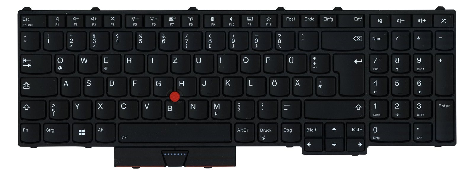 Lenovo Chicony - Ersatztastatur Notebook - mit Trackpoint - TL: Deutsch, QWERTZ