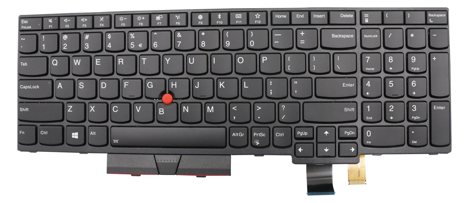 Lenovo Chicony - Ersatztastatur Notebook - mit Trackpoint - TL: US, QWERTY