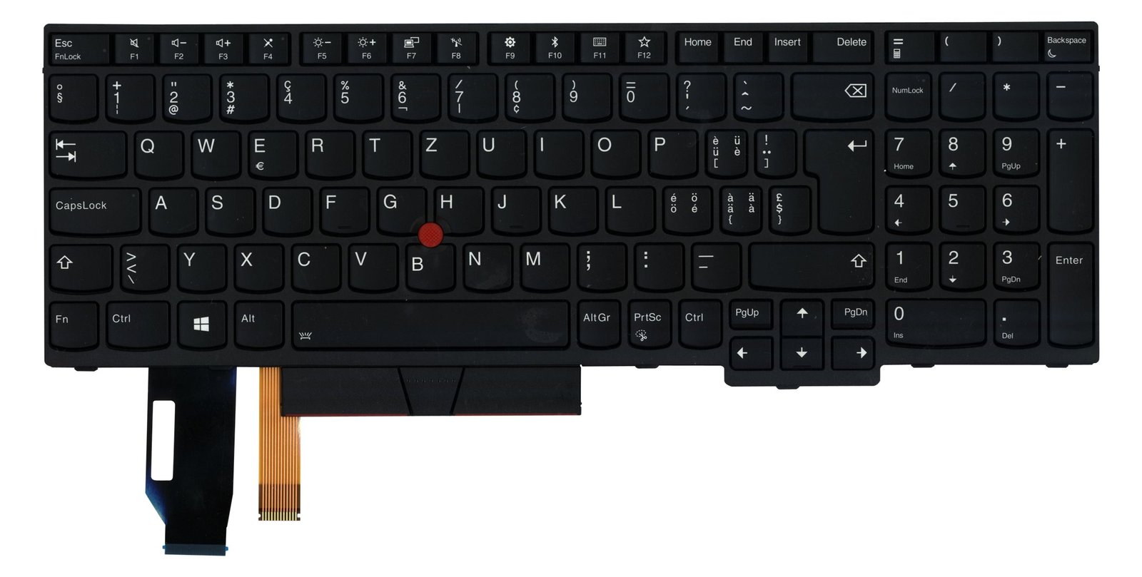 Lenovo Chicony - Ersatztastatur Notebook - mit Trackpoint, UltraNav - TL: Schweiz, QWERTZ