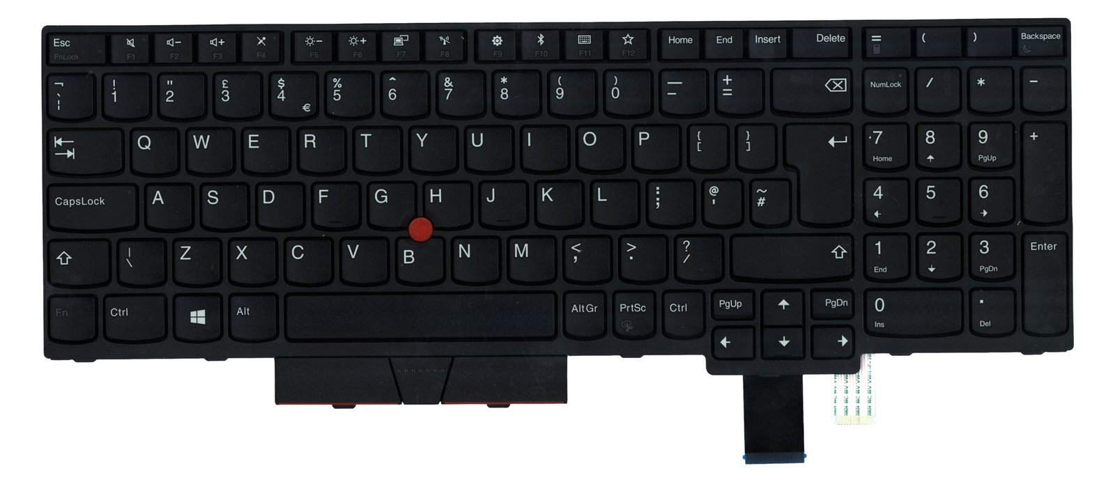 Lenovo Chicony - Ersatztastatur Notebook - mit Trackpoint, UltraNav - TL: UK, QWERTY