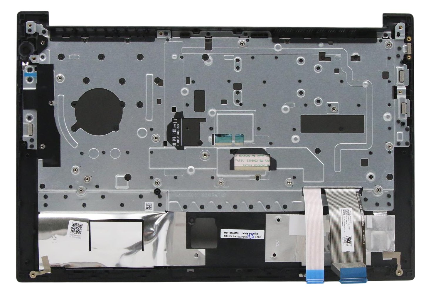 Lenovo cover and keyboard assembly black finish 5M10Z27384 - Tastatur - TL: UK, QWERTY