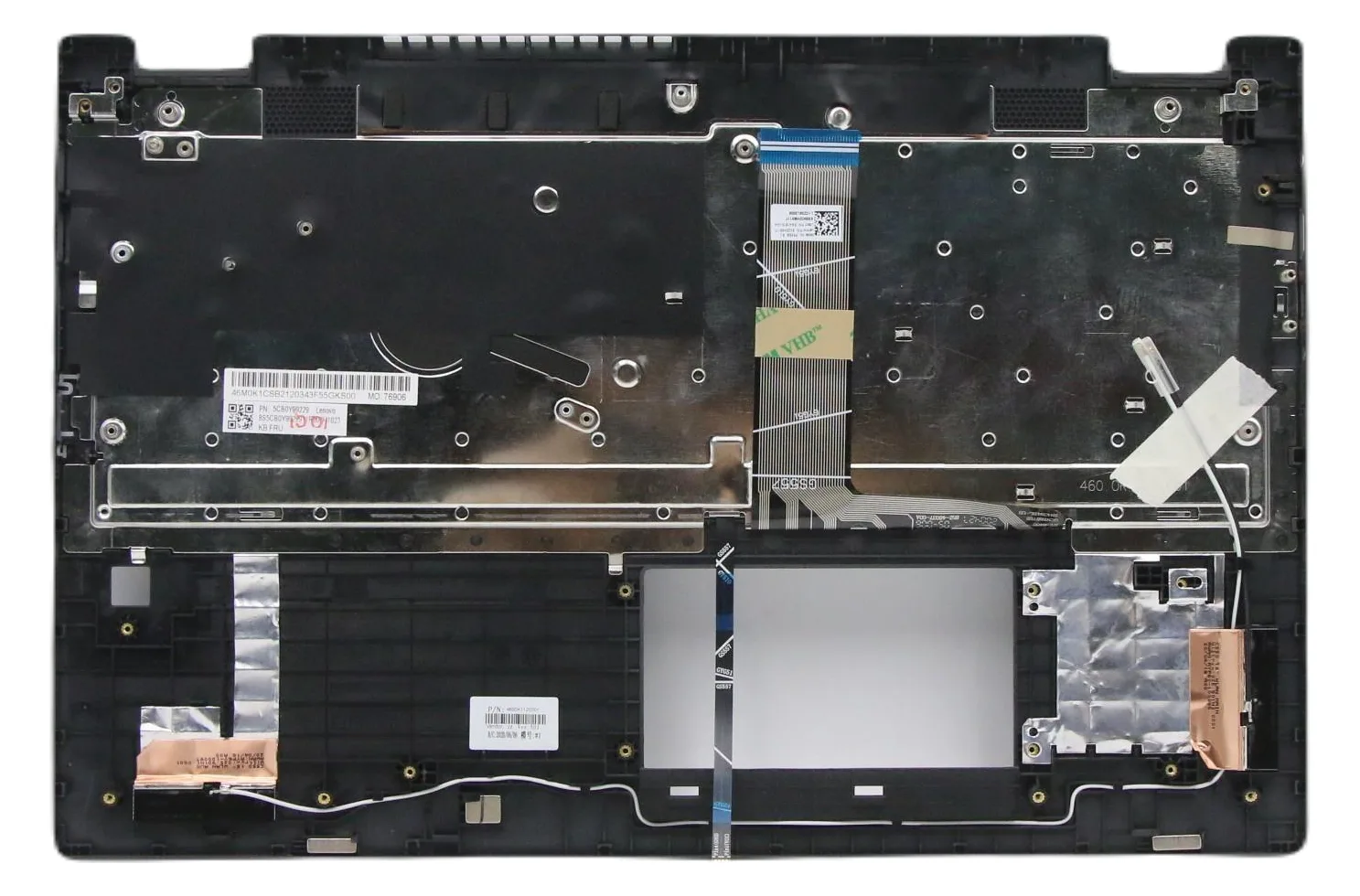 Lenovo Cover Upper w/Keyboard w 81X3 GY - Tastatur - TL: Deutsch, QWERTZ, Ansicht 2