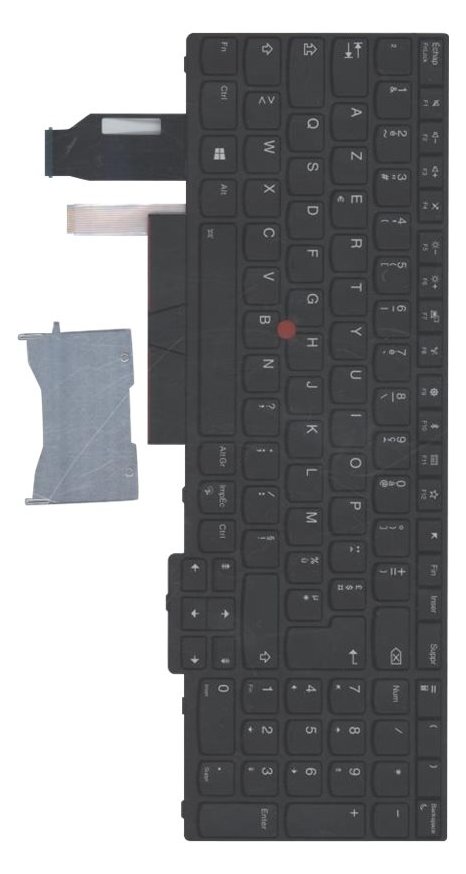 Lenovo Ersatztastatur Notebook - mit Trackpoint, UltraNav - TL: Französisch, AZERTY