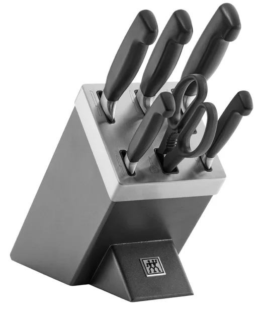 Zwilling Four Star - Set Messerblock und Messer - Schwarz, Ansicht 2