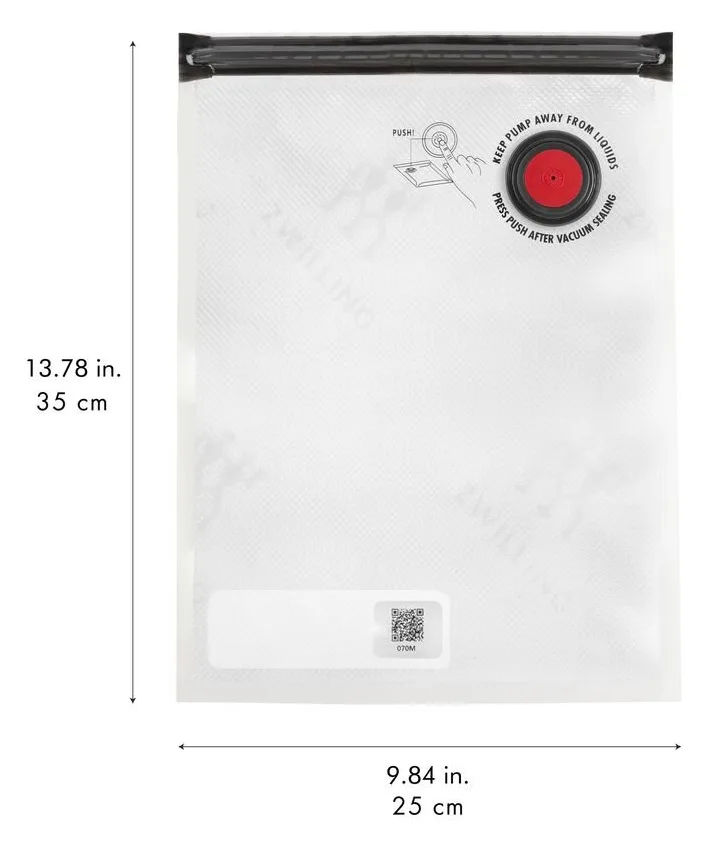 Zwilling Fresh & Save - Vakuumverpackung für Lebensmittel - versiegelbar - durchsichtig (Packung mit 10), Ansicht 3