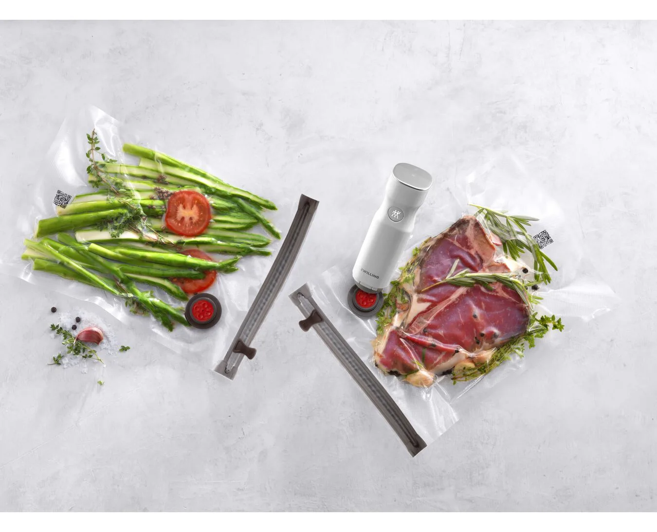 Zwilling Fresh & Save - Vakuumverpackung für Lebensmittel - versiegelbar - durchsichtig (Packung mit 10), Ansicht 4