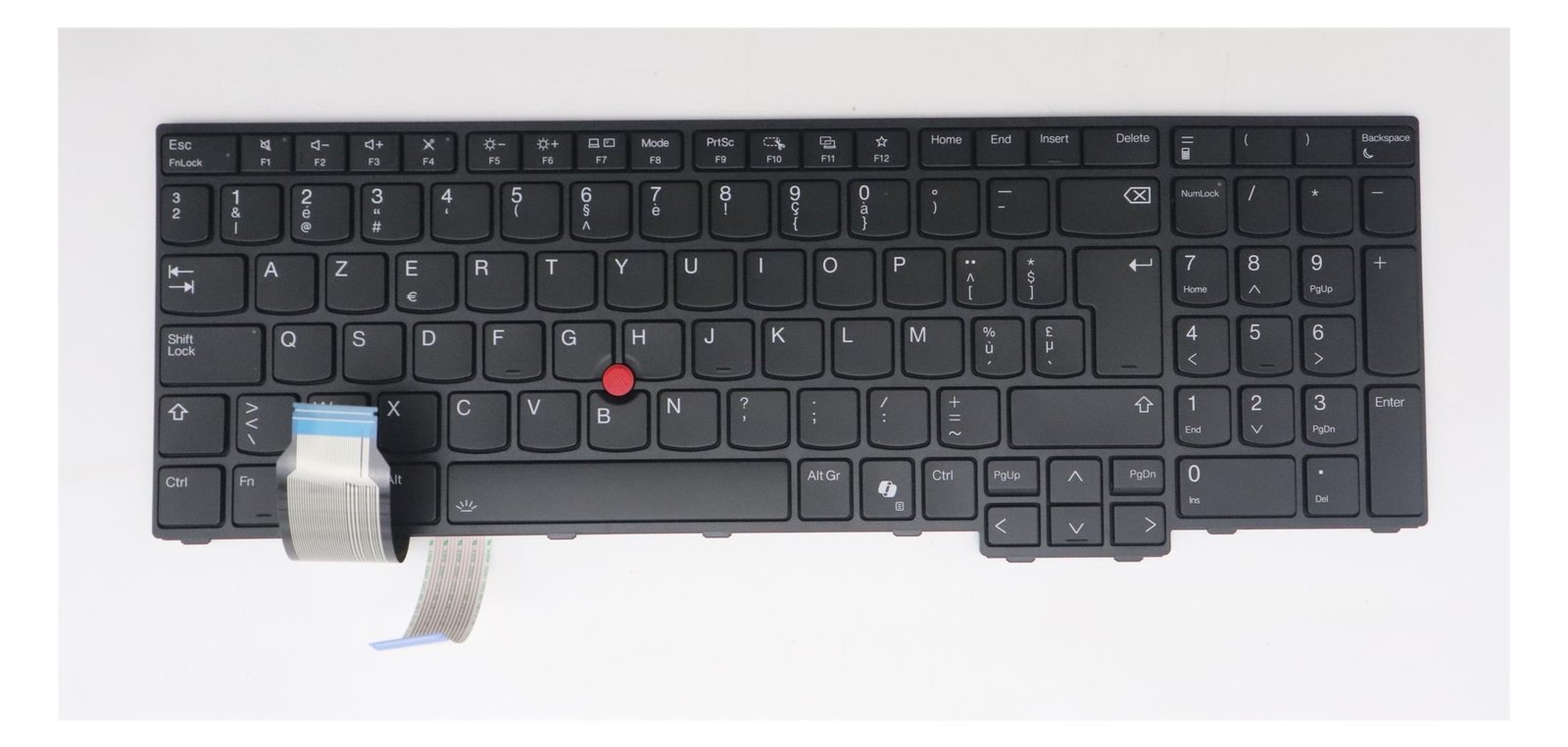 Lenovo LCFC - Ersatztastatur Notebook - mit Trackpoint - hinterleuchtet - Schwarz - Frau - TL: Belgisch, AZERTY