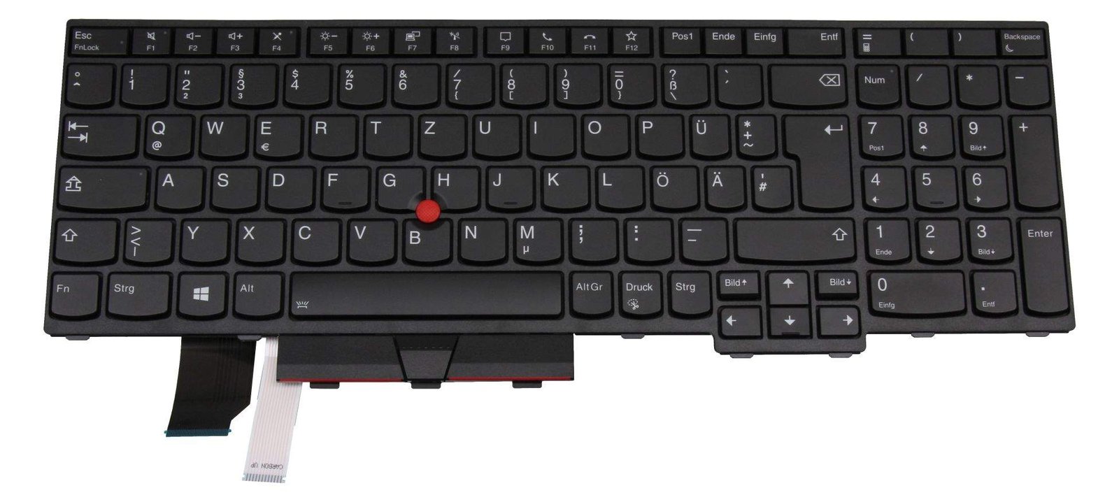 Lenovo Lite-On - Ersatztastatur Notebook - hinterleuchtet - TL: Deutsch, QWERTZ