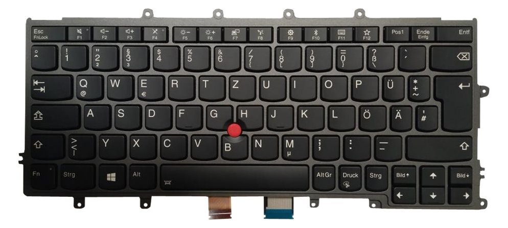 Lenovo Lite-On - Ersatztastatur Notebook - mit Trackpoint - TL: Deutsch, QWERTZ