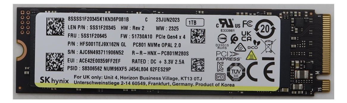 Lenovo M.2 2280 PCIe 4.0 NVMe SSD