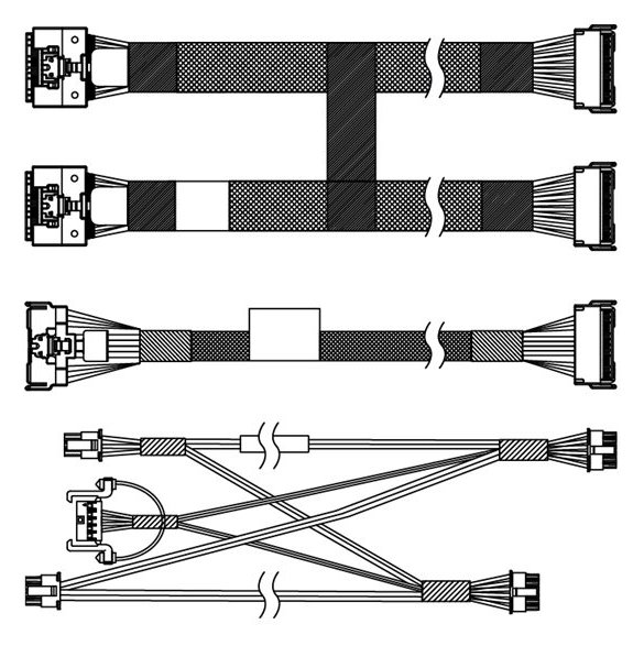 Lenovo Speicherkabelkit - für 2,5 Chassis