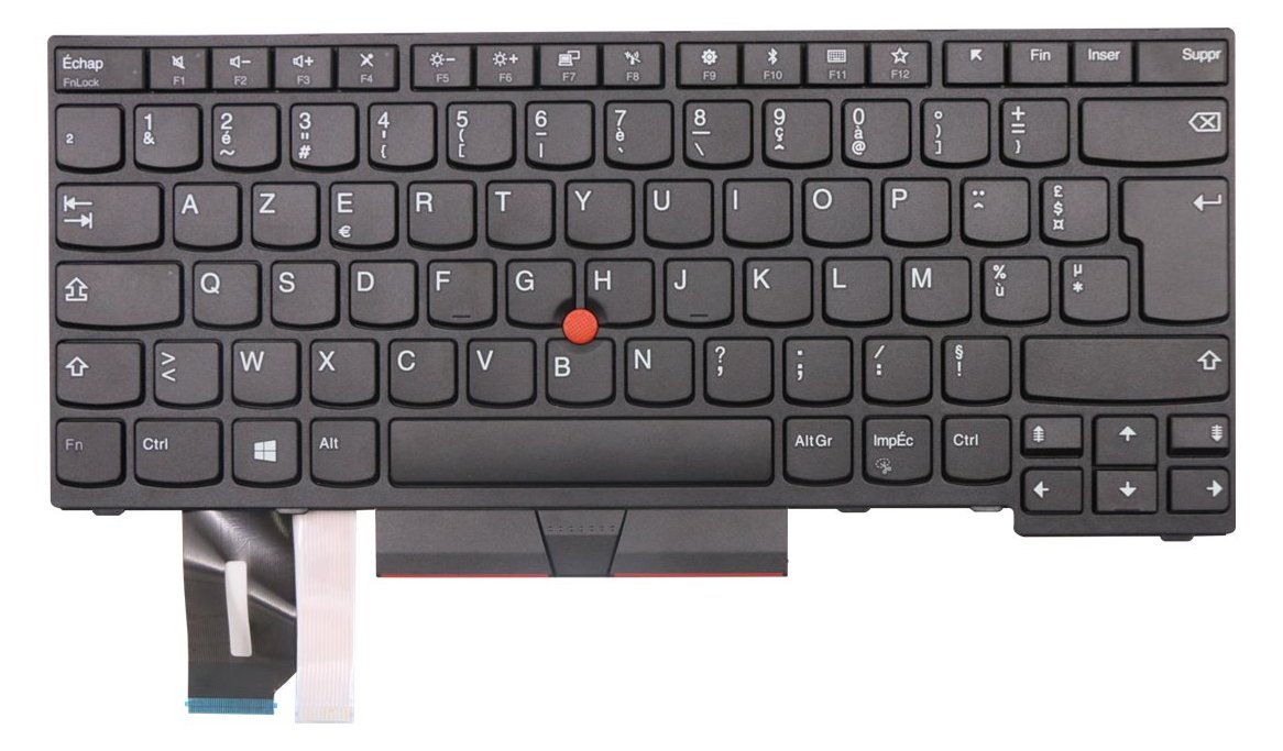 Lenovo Sunrex - Ersatztastatur Notebook - mit Trackpoint, UltraNav - TL: Französisch, AZERTY