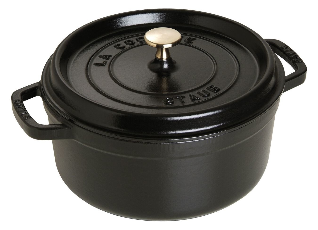 Zwilling STAUB - Cocotte - 24 cm - 3.8 L - rund - Schwarz