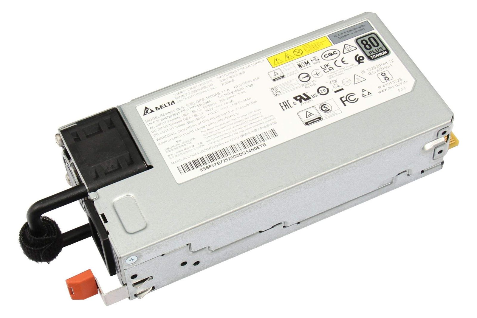 Lenovo ThinkSystem 1800W 230V Titanium Hot-Sw - PC-/Server Netzteil