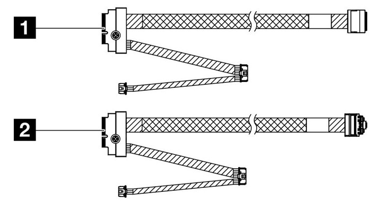 Lenovo ThinkSystem SR635 V3 M.2 SATA/N - Kabel-/Adapterset - Digital/Daten